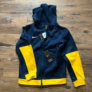 Nike YM jacket- navy and gold
